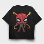 Spiderman Chibi, Tricou Oversize Barbati (Unisex)