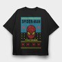 Spiderman Holiday Knit, Tricou Oversize Barbati (Unisex)