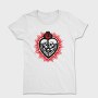Skull Heart Fire, Tricou Femei