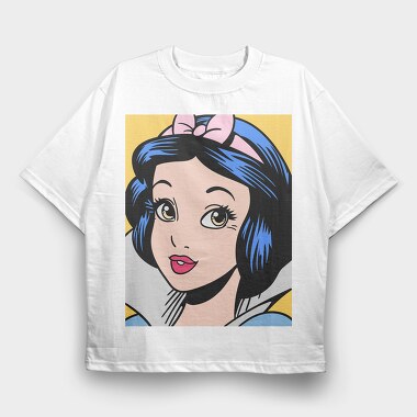 Snow White Pop Art, Tricou Oversize Barbati (Unisex)