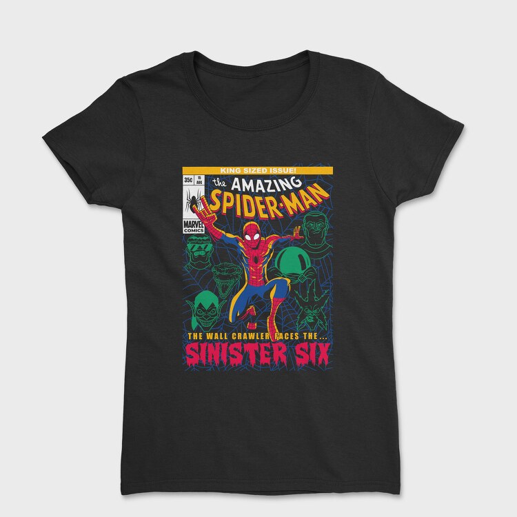 Spiderman Sinister Six, Tricou Femei