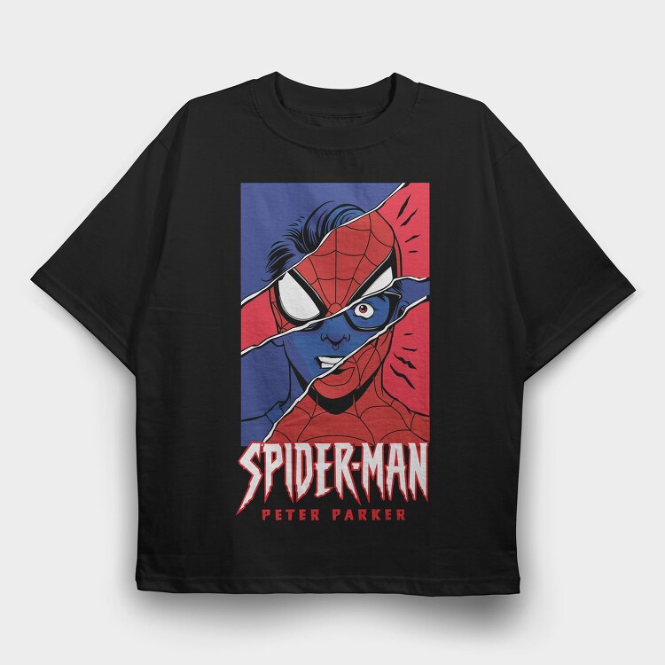 Spiderman Patriot, Tricou Oversize Barbati (Unisex)