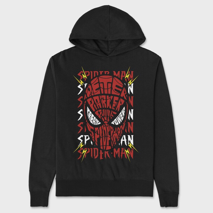 Spiderman Web Strike 1, Hanorac Oversize Barbati (Unisex)