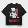 Stormtrooper Red, Tricou Oversize Barbati (Unisex)