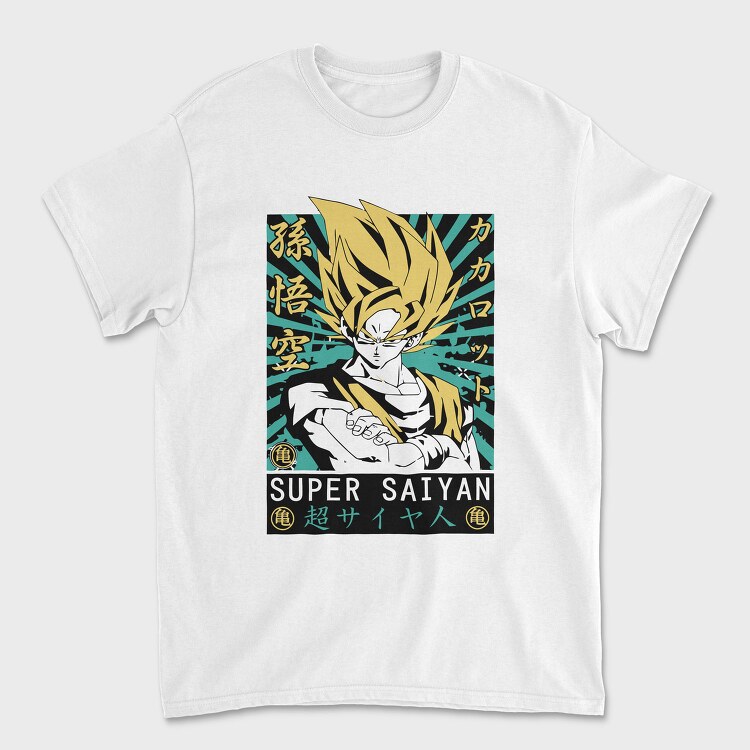 Super Saiyan Power 1, Tricou Barbati (Unisex)
