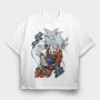 Super Saiyan Power, Tricou Oversize Barbati (Unisex)