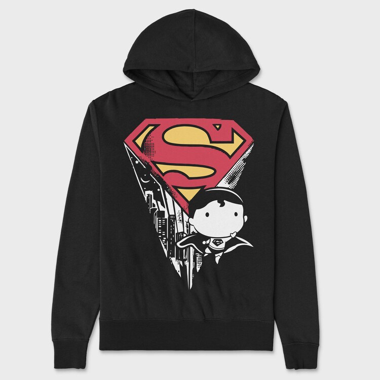Superman Distressed, Hanorac Oversize Barbati (Unisex)