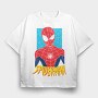 Spiderman Web Crawl 1, Tricou Oversize Barbati (Unisex)