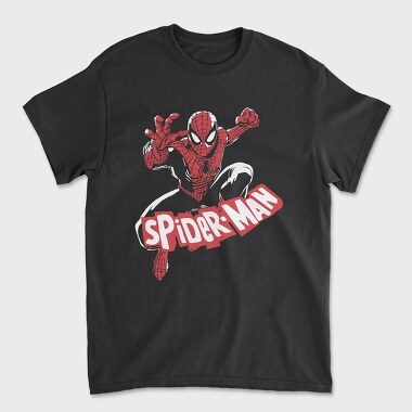 Spiderman Web Crawl, Tricou Barbati (Unisex)