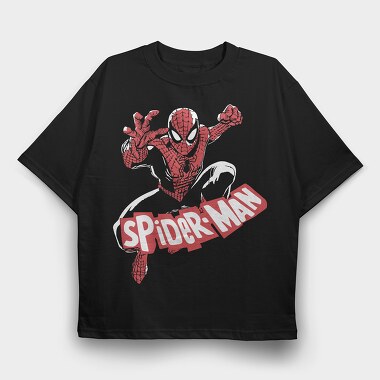 Spiderman Web Crawl, Tricou Oversize Barbati (Unisex)