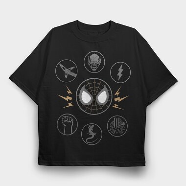 Spiderman Web Spin, Tricou Oversize Barbati (Unisex)