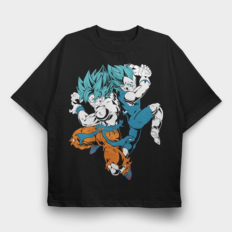 Super Saiyan Burst, Tricou Oversize Barbati (Unisex)
