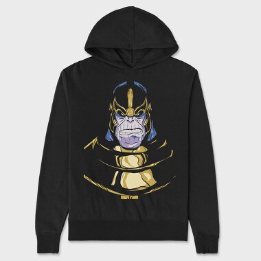Thanos Face Mask, Hanorac Oversize Barbati (Unisex)