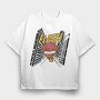 The Flash Chibi Burst, Tricou Oversize Barbati (Unisex)