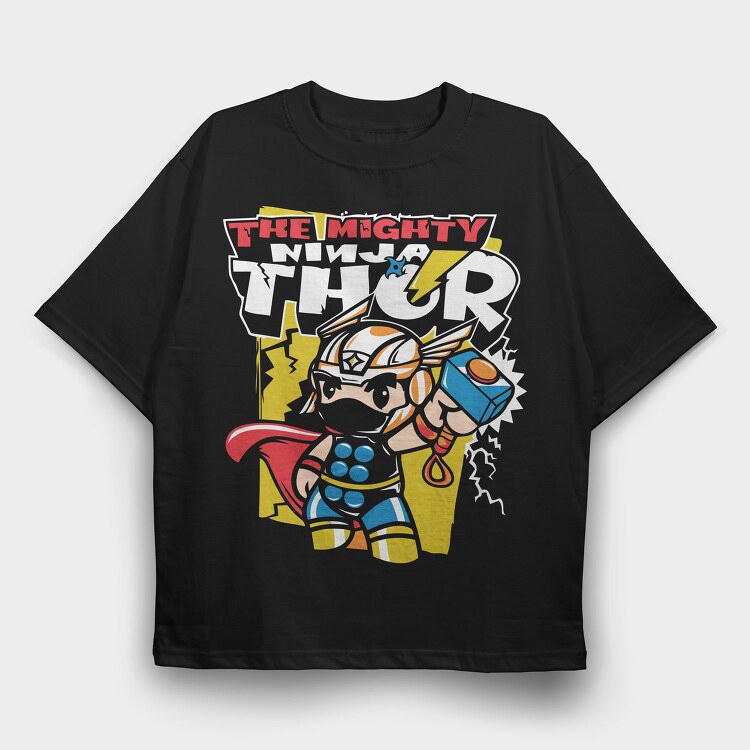 The Mighty Thunder Fox, Tricou Oversize Barbati (Unisex)