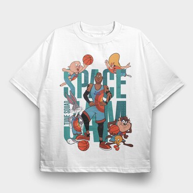 Tune Squad Hoops, Tricou Oversize Barbati (Unisex)