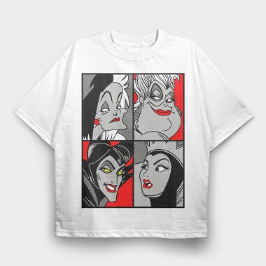 Villains Visage, Tricou Oversize Barbati (Unisex)