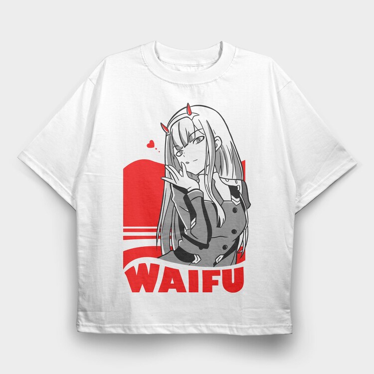 Waifu Love Devil, Tricou Oversize Barbati (Unisex)