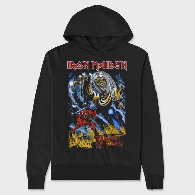 Iron Maiden 11, Hanorac Oversize Barbati (Unisex)