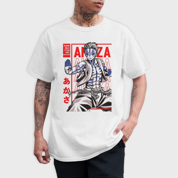 Akaza Demon Warrior, Tricou Barbati (Unisex)