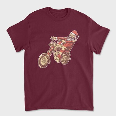 Santa Motorbike, Tricou Barbati (Unisex)