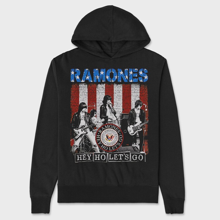 Ramones 2, Hanorac Oversize Barbati (Unisex)