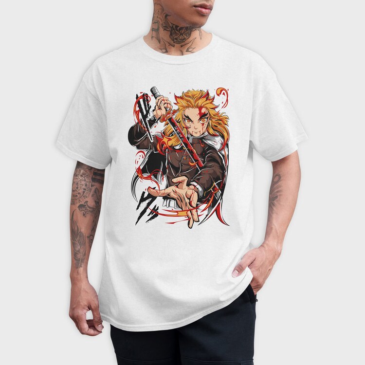 Kyojuro Rengoku Ex, Tricou Barbati (Unisex)
