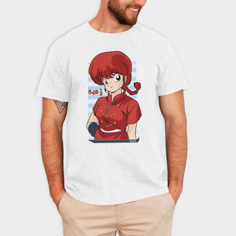 Ranma Half Red, Tricou Barbati (Unisex)