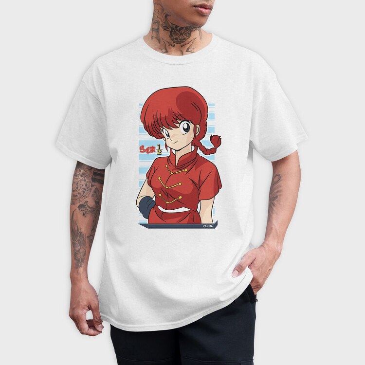 Ranma Half Red, Tricou Barbati (Unisex)