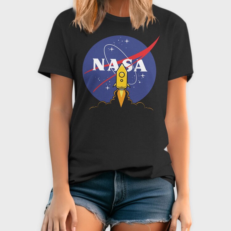 Nasa Rocket Blastoff, Tricou Barbati (Unisex)