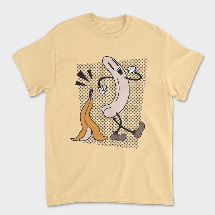 Naked Banana Retro, Tricou Barbati (Unisex)