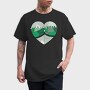 Heart Mountain Split, Tricou Barbati (Unisex)