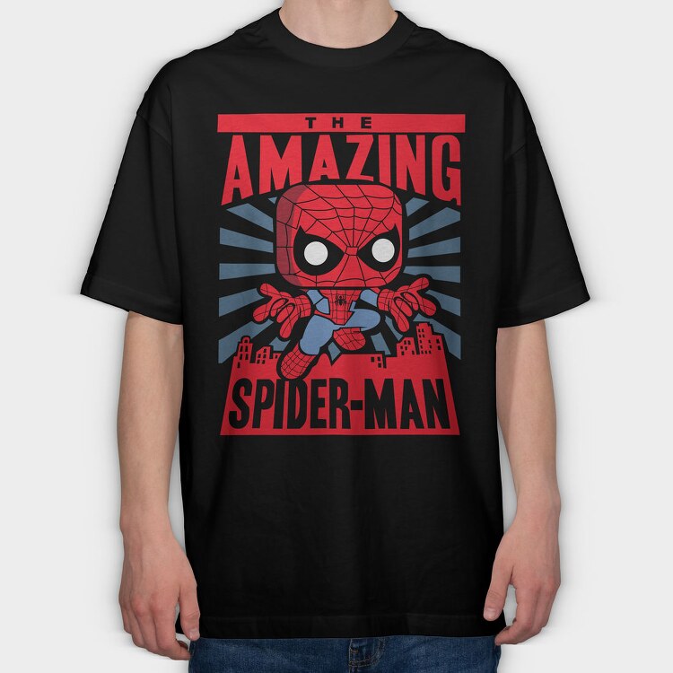 Amazing Spiderman, Tricou Oversize Barbati (Unisex)