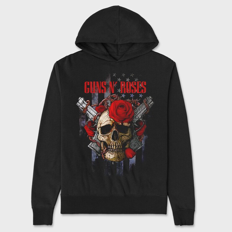 Guns N Roses 3, Hanorac Oversize Barbati (Unisex)