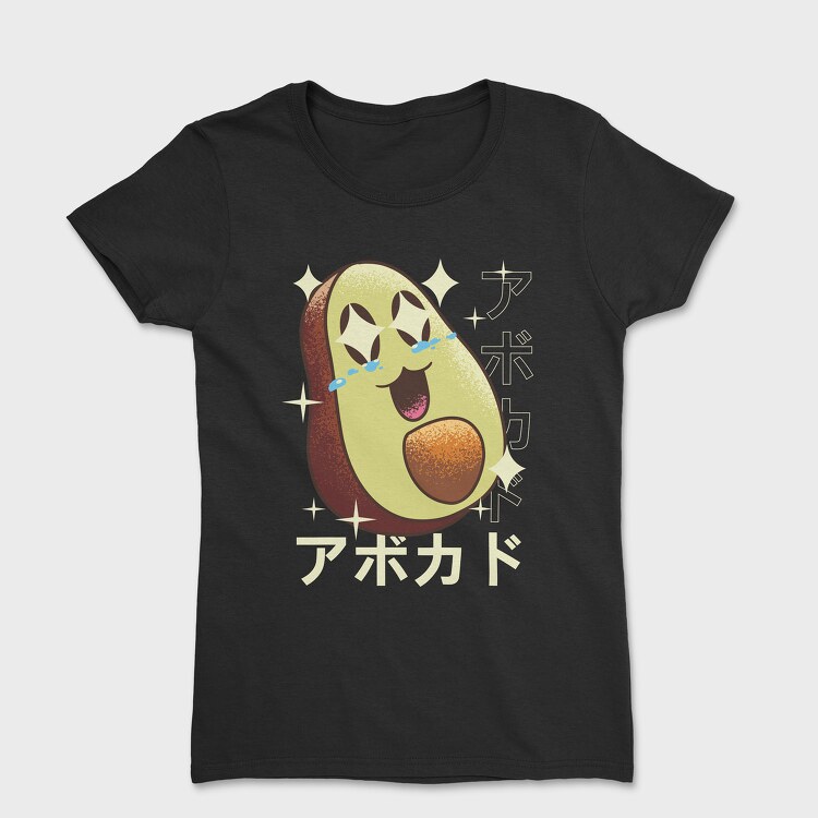 Tricou Femei, Avocado Crazy Kawaii