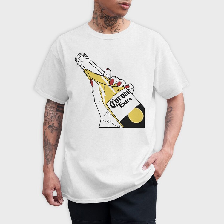 Corona Extra Hand, Tricou Barbati (Unisex)