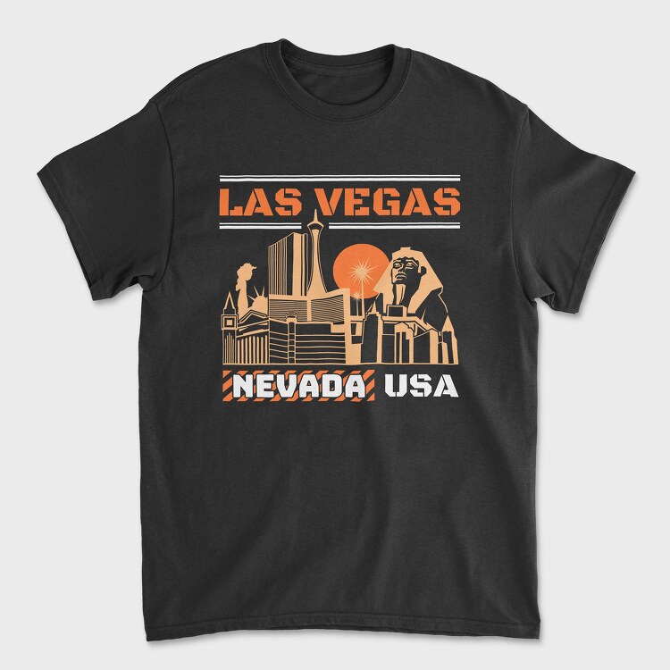 Las Vegas, Tricou Barbati (Unisex)