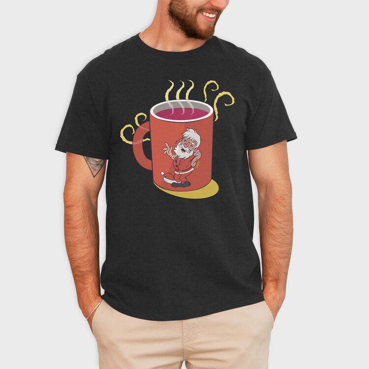 Hot Cocoa Santa, Tricou Barbati (Unisex)
