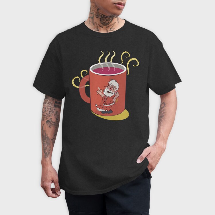 Hot Cocoa Santa, Tricou Barbati (Unisex)