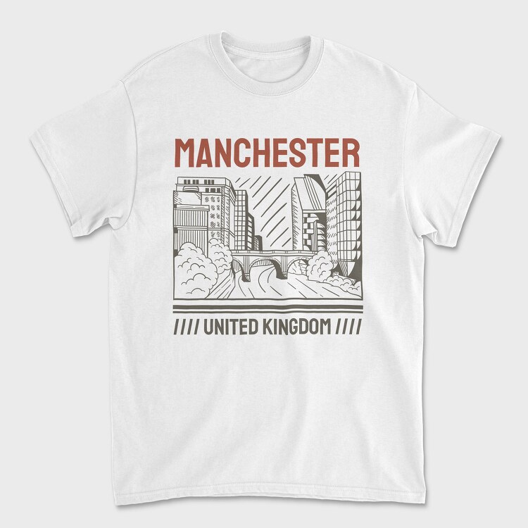 Manchester, Tricou Barbati (Unisex)