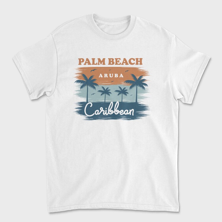 Palm Beach, Tricou Barbati (Unisex)