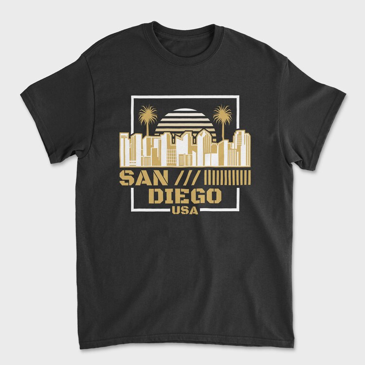 San Diego, Tricou Barbati (Unisex)