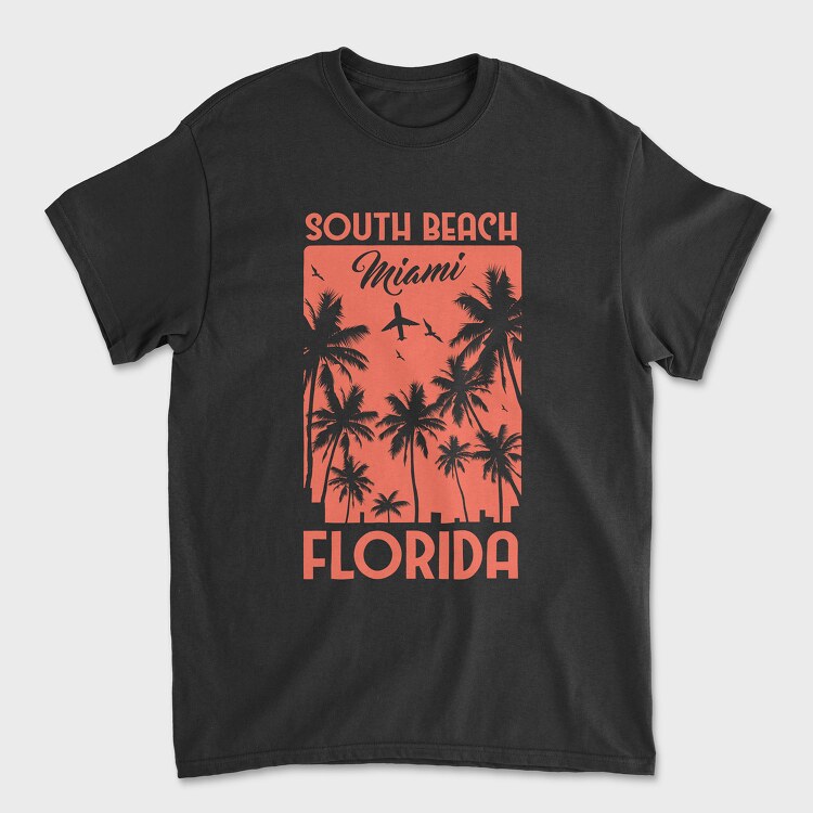 South Beach Miami, Tricou Barbati (Unisex)