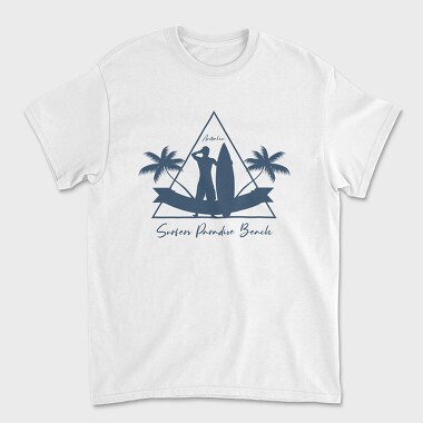 Surfer Paradise Beach, Tricou Barbati (Unisex)