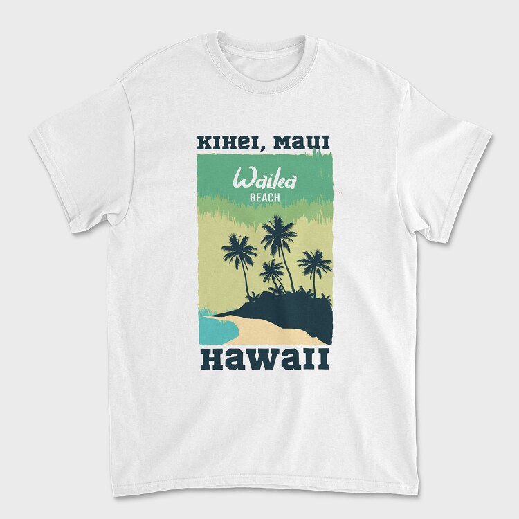 Wailea Beach, Tricou Barbati (Unisex)