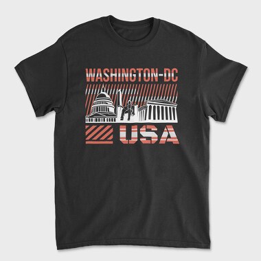 Washington DC, Tricou Barbati (Unisex)