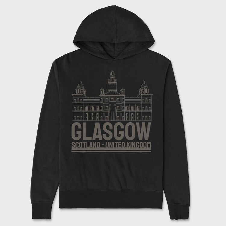 Glasgow, Hanorac Oversize Barbati (Unisex)