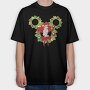 Ariel Holiday Wreath, Tricou Oversize Barbati (Unisex)
