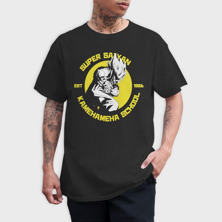Super Saiyan School, Tricou Barbati (Unisex)