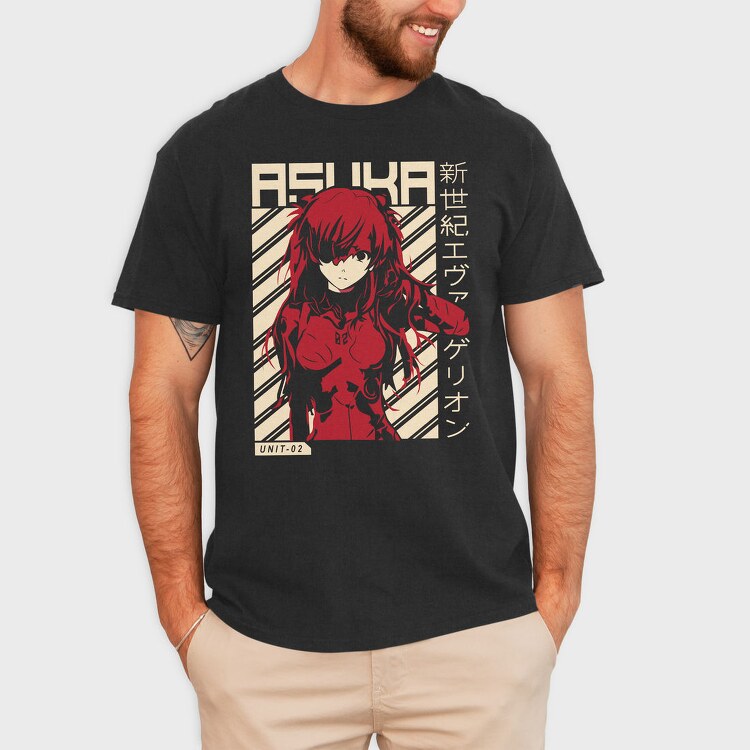 Asuka Unit 02, Tricou Barbati (Unisex)
